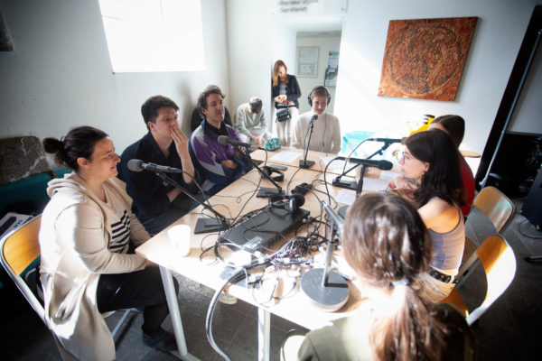 France, Chambery, 2023-04-28. La breche Festival - Matinale N2 - Lycee Vaugelas - Julia Macarez, Marie Soubestre, Antoine Thiollier, Emmanuel Jacquet, élèves de l'option musique du lycée Vaugelas . Photographie de Martin Noda / Hans Lucas