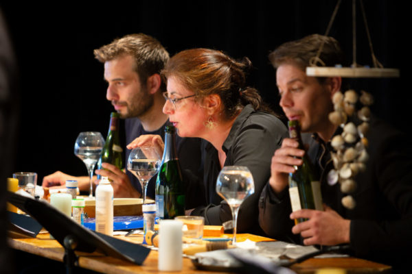 France, Chambery, 2023-05-06. La breche Festival - Opera (Forse) - La base scene ouverte, Malraux - Guy-Loup Boisneau, Elisa Humanes, Romain Louveau. Photographie de Martin Noda / Hans Lucas