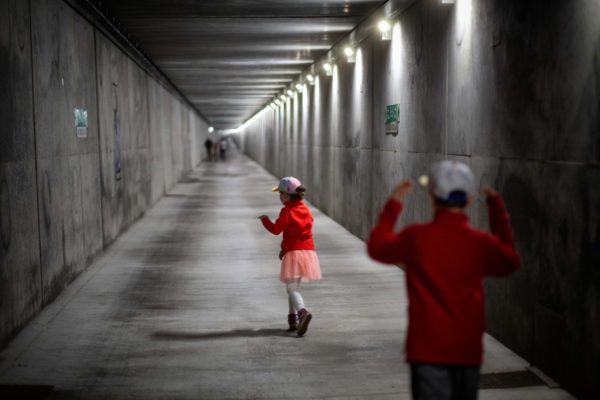 Bourdeau, 2023-05-88. La breche Festival - Tournage Opera (Forse) - Tunnel pieton du Mont-du-Chat - . Photographie de Martin Noda / Hans Lucas