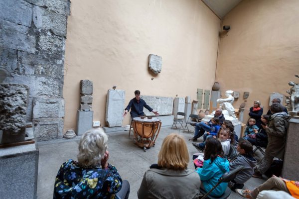 France, Aix-les-bains, 2023-05-07. La breche Festival - Aix-au-tresor - Concert au musee lapidaire - Emmanuel Jacquet. Photographie de Martin Noda / Hans Lucas