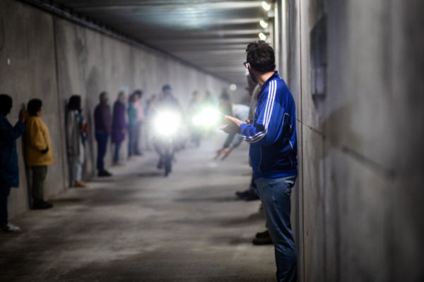 Bourdeau, 2023-05-88. La breche Festival - Tournage Opera (Forse) - Tunnel pieton du Mont-du-Chat - . Photographie de Martin Noda / Hans Lucas