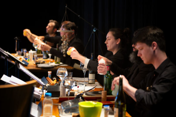 France, Chambery, 2023-05-06. La breche Festival - Opera (Forse) - La base scene ouverte, Malraux - Guy-Loup Boisneau, Salomé Bonche, Elisa Humanes, Emmanuel Jacquet, Romain Louveau. Photographie de Martin Noda / Hans Lucas